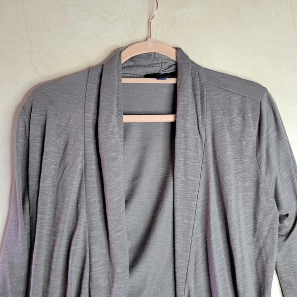 Banana Republic Taupe Brown Open Cardigan Jacket Women Size Medium Petite - Picture 5 of 9